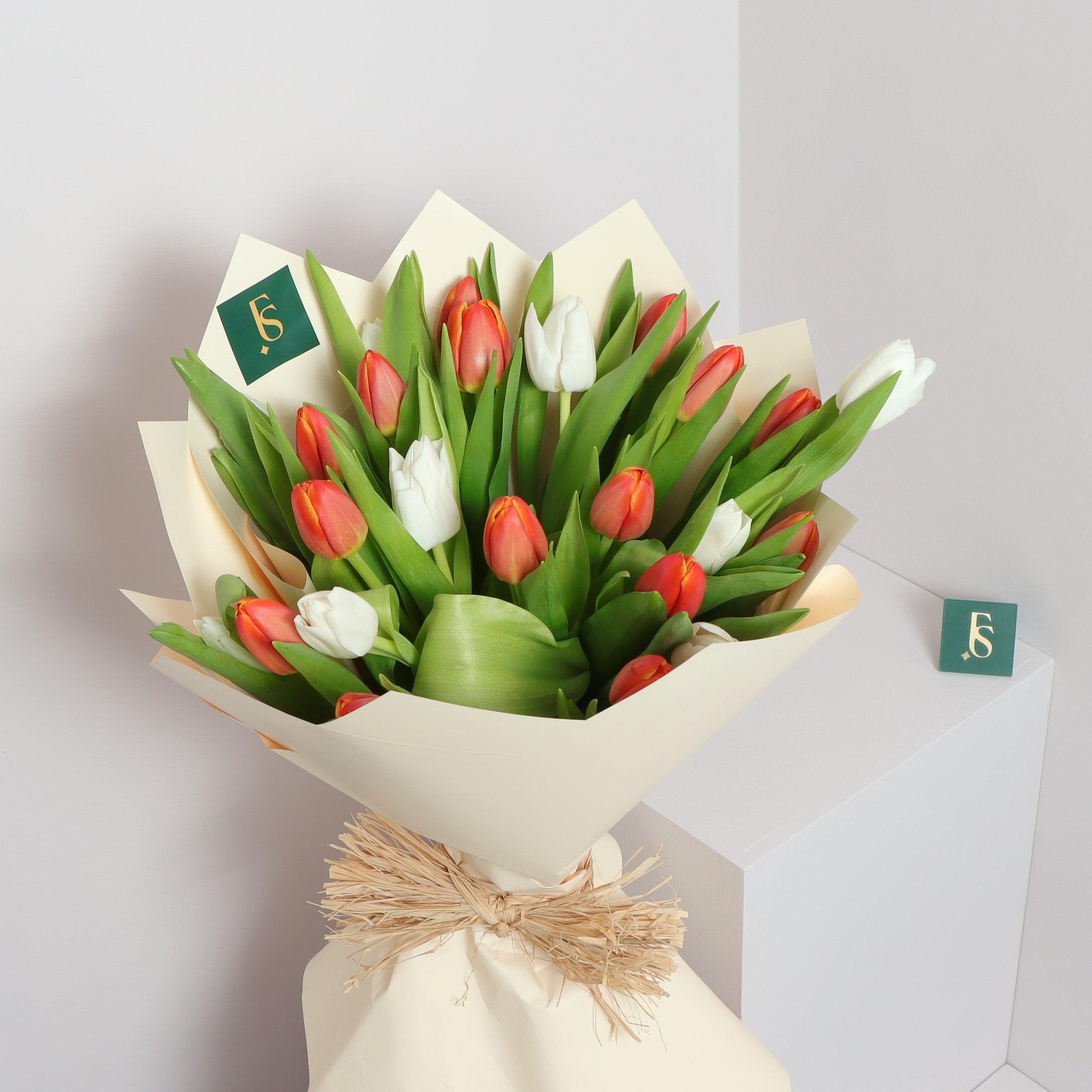 Cocktail Tulip Bouquet | Flowers' Square – Flowers Square