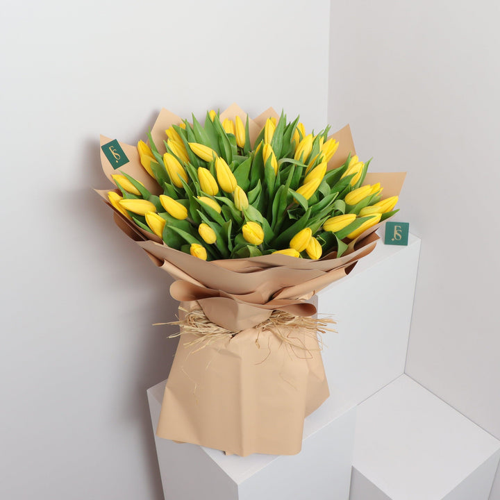 Yellow Tulip Bouquet in Dubai