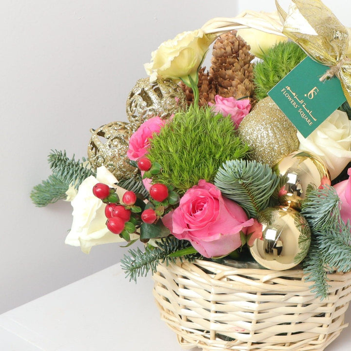 Festive Flower Basket Order Online