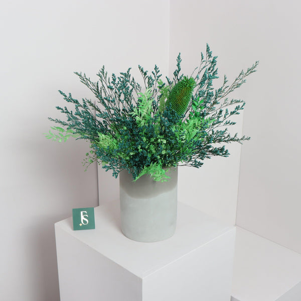 Green Spring Flower Vase