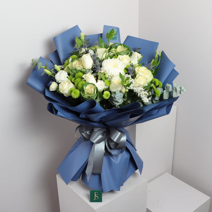 Ocean Blue flower Bouquet