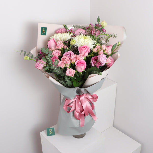 pink elegant flowers bouquet