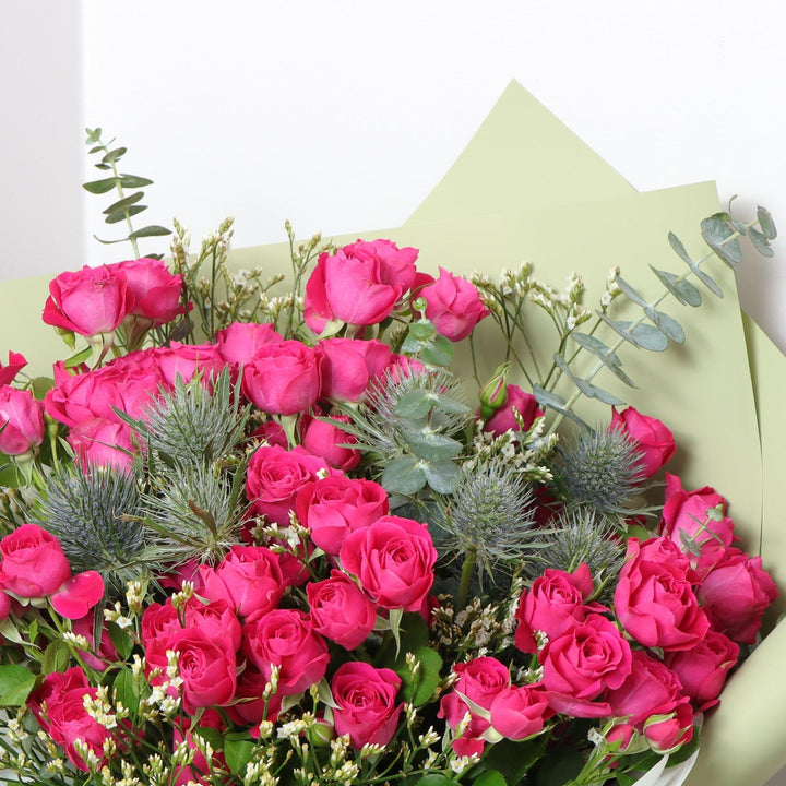Pink Mini Rose Bouquet Delivery in Dubai