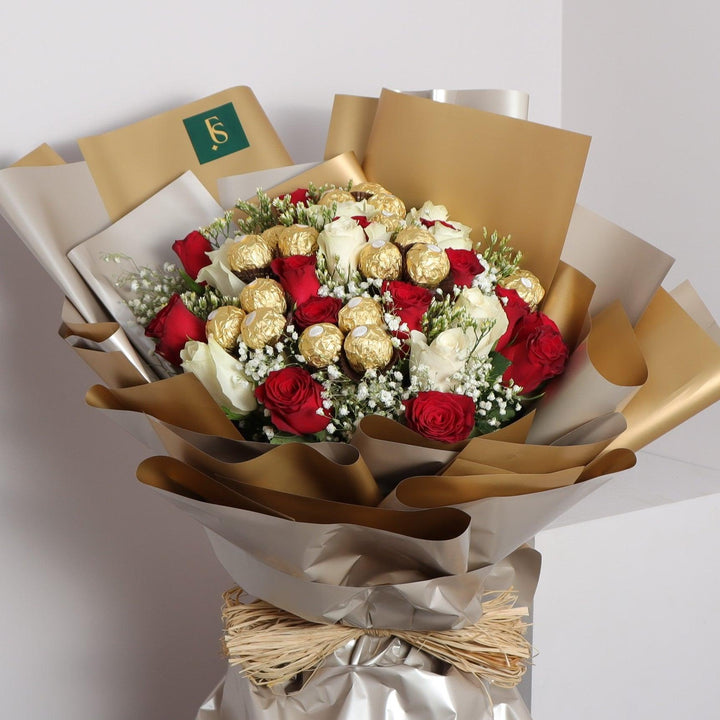 red roses bouquet