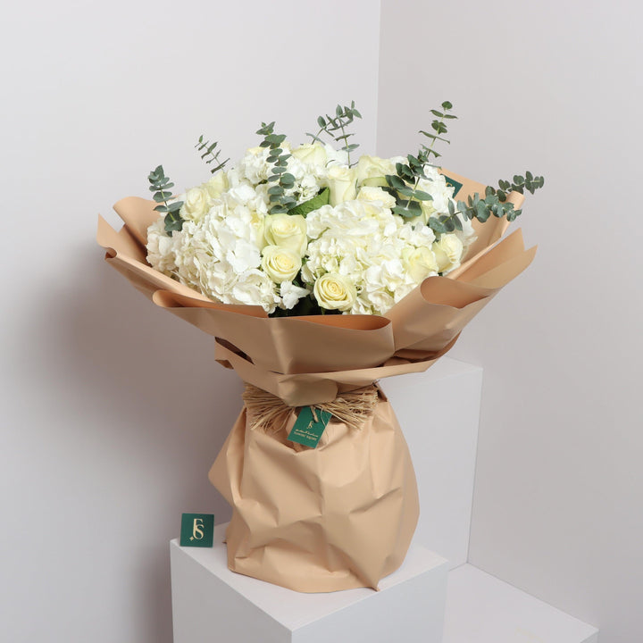 White Roses & Hydrangea
